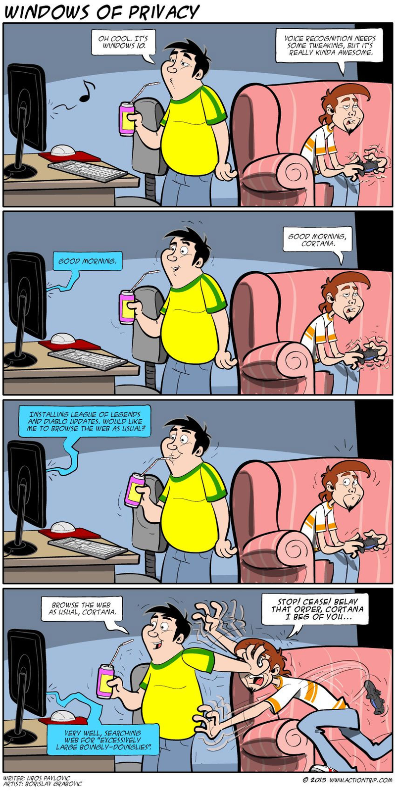 Illustration for article titled Sunday Comics: Happy Blue Fear